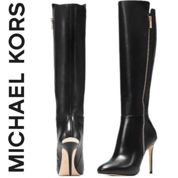 Michael Kors Shoes - Michael Kors Leather Clara Knee High stiletto Boot Size 10